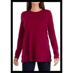 Kim Rogers Women’s Long Sleeve Cotton Tunic Shirt